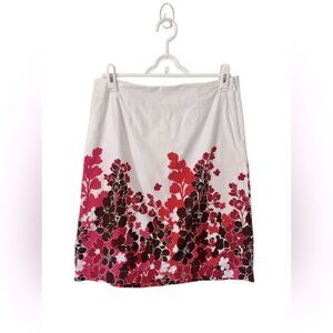 G.H. Bass & Co. Floral A Line Cotton Shirt, Size‎ 6